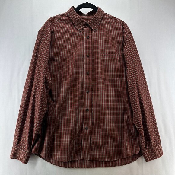 Eddie Bauer Other - Eddie Bauer Shirt Men Size L Wrinkle Resistant Button Down Long Sleeve Brown